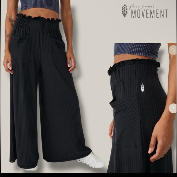 Free people movement blissed out wide leg pants - Picture 1 of 5